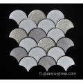 Secteur gris forme mur décoration mosaïque